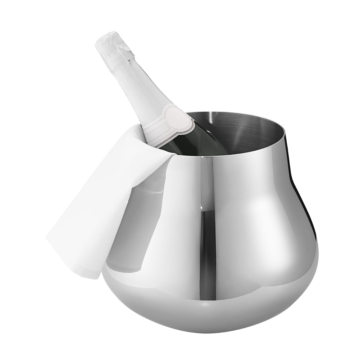 Georg Jensen Sky Stainless Steel Champagne/Wine Cooler Eleish Van Breems Home