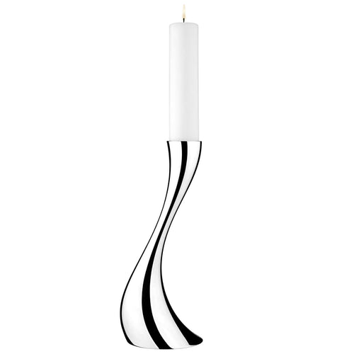 Georg Jensen Cobra Stainless Steel Floor Candleholder Small