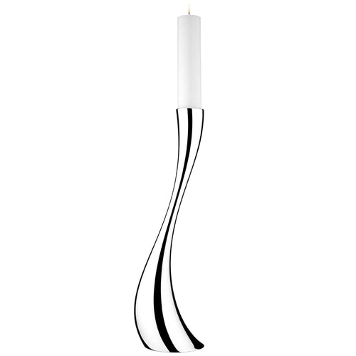 Georg Jensen Cobra Stainless Steel Floor Candleholder Large