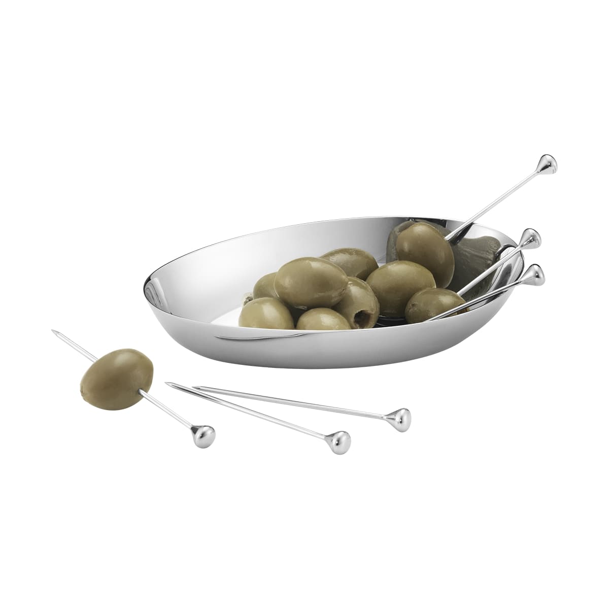 Georg Jensen Sky Stainless Steel Food/Cocktail Sticks S/6 Eleish Van Breems Home