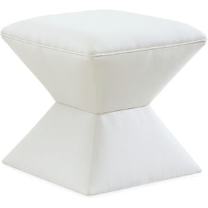 Hamilton Outdoor Ottoman in Fresno Alabaster Contrast Welt Davenport Blue Eleish Van Breems Home