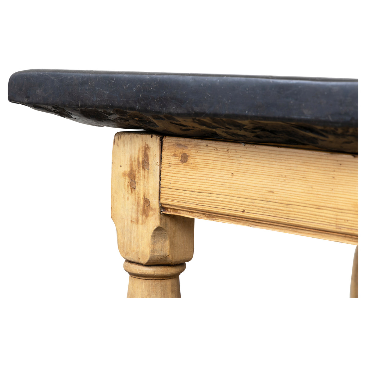 Swedish Baroque Table with Black Stone Top, c. 1740 Eleish Van Breems Home