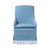 Mimosa Outdoor Dining Chair in Davenport Blue with Banding Eleish Van Breems Home
