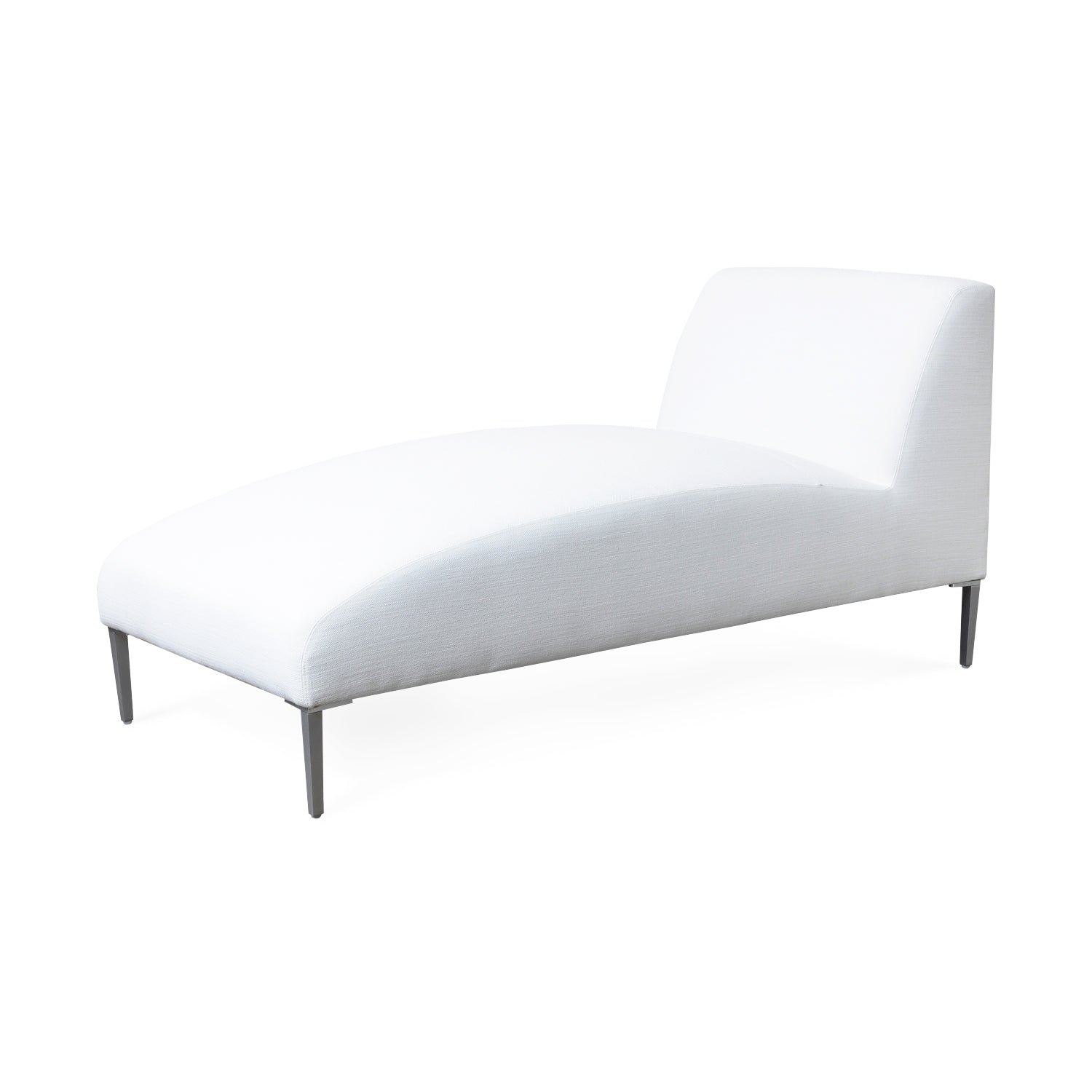 Boca Outdoor Armless Chaise in Fresno Alabaster Eleish Van Breems Home