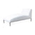 Boca Outdoor Armless Chaise in Fresno Alabaster Eleish Van Breems Home