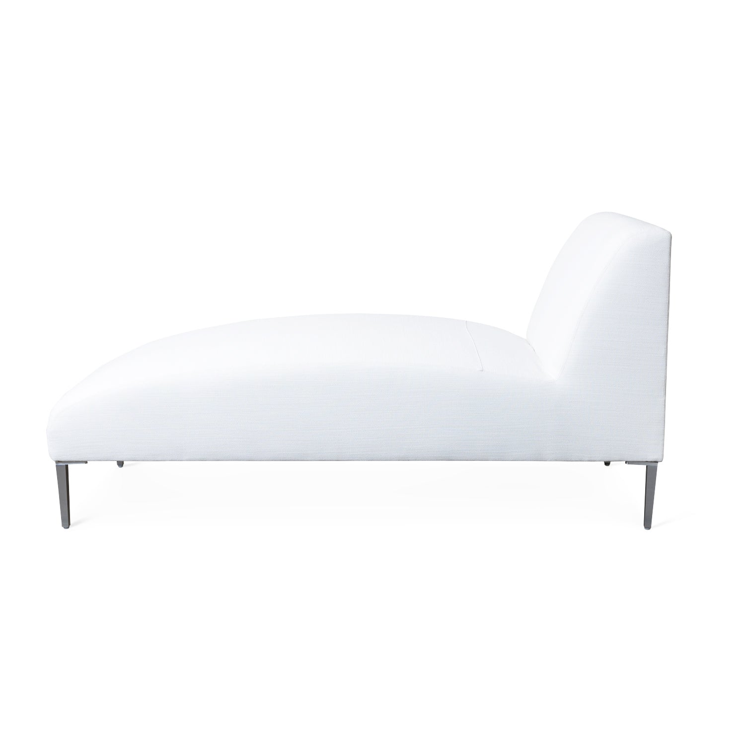 Boca Outdoor Armless Chaise in Fresno Alabaster Eleish Van Breems Home