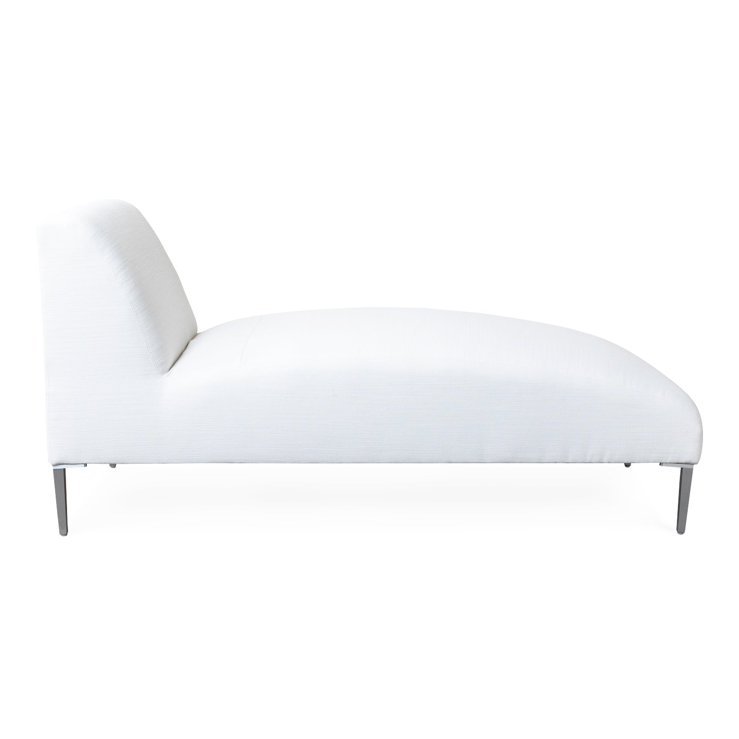 Boca Outdoor Armless Chaise in Fresno Alabaster Eleish Van Breems Home