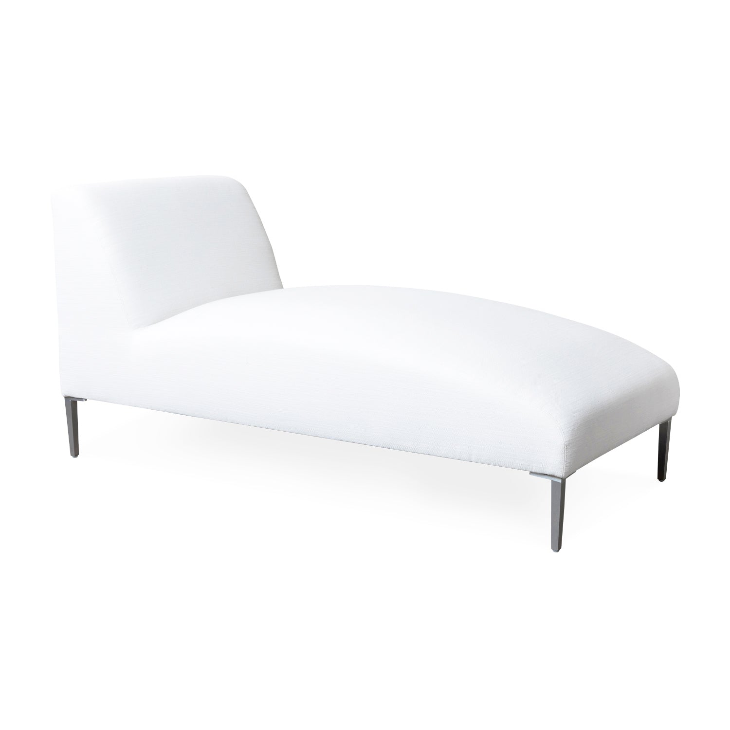 Boca Outdoor Armless Chaise in Fresno Alabaster Eleish Van Breems Home