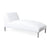 Boca Outdoor Armless Chaise in Fresno Alabaster Eleish Van Breems Home