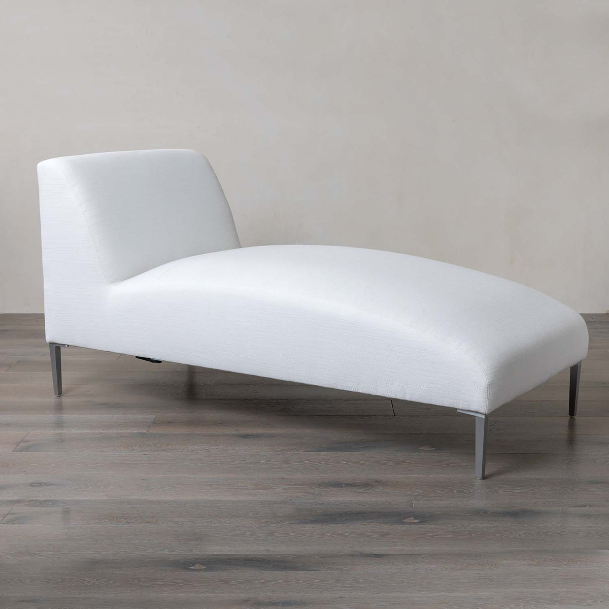 Boca Outdoor Armless Chaise in Fresno Alabaster Eleish Van Breems Home