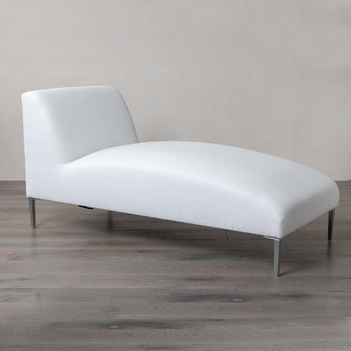 Boca Outdoor Armless Chaise in Fresno Alabaster