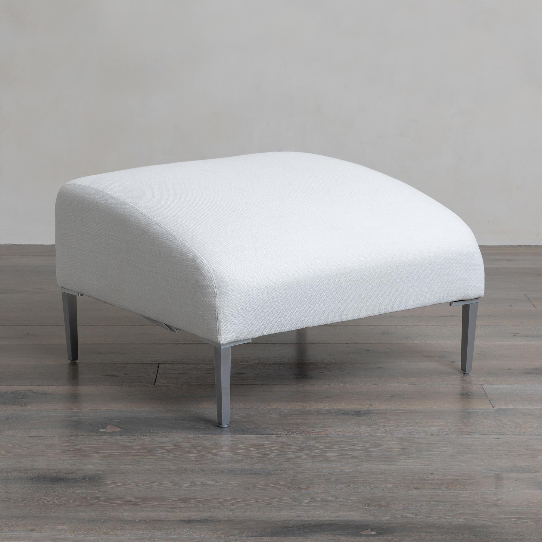 Boca Outdoor Ottoman in Fresno Alabaster Eleish Van Breems Home