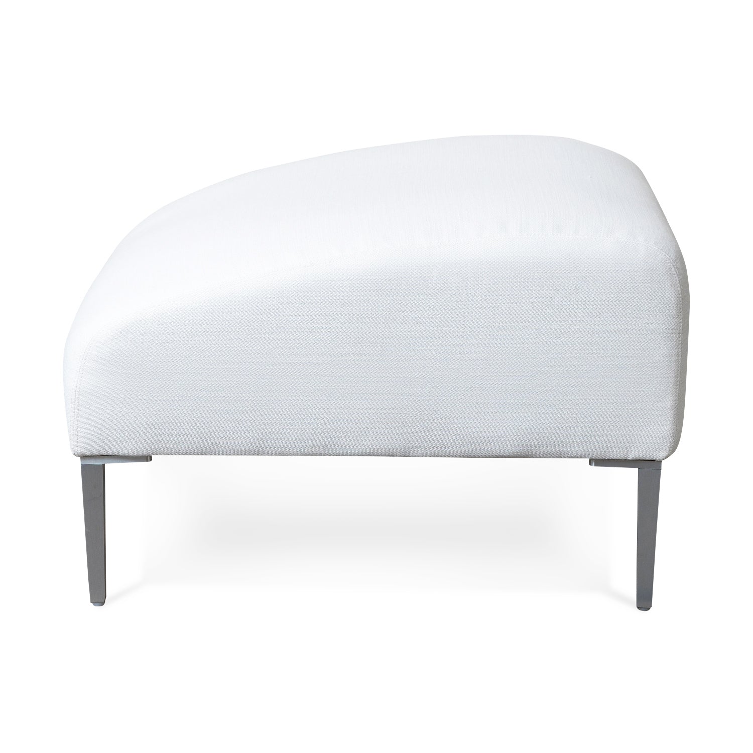 Boca Outdoor Ottoman in Fresno Alabaster Eleish Van Breems Home