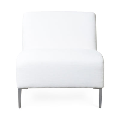 Boca Outdoor Armless Chair in Fresno Alabaster