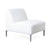 Boca Outdoor Armless Chair in Fresno Alabaster Eleish Van Breems Home