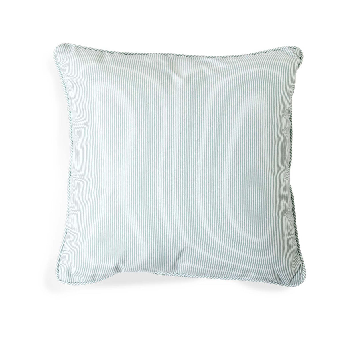 Outdoor Pillow Hiking Ticking Opal Self Welt 20x20 Eleish Van Breems Home