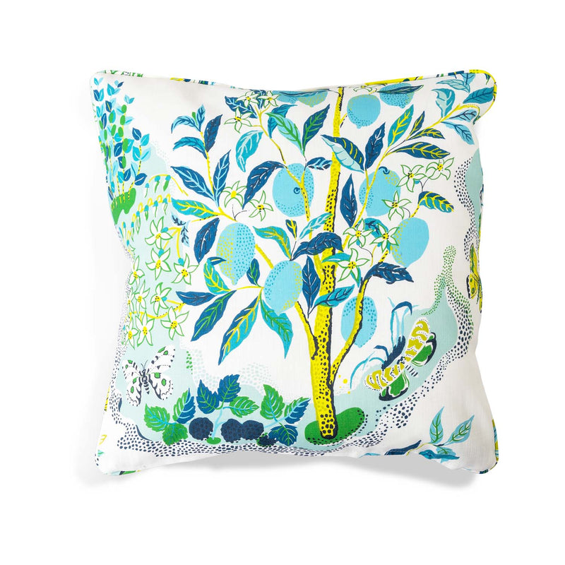 Outdoor Pillow Citrus Garden Pool Self Welt 20X20