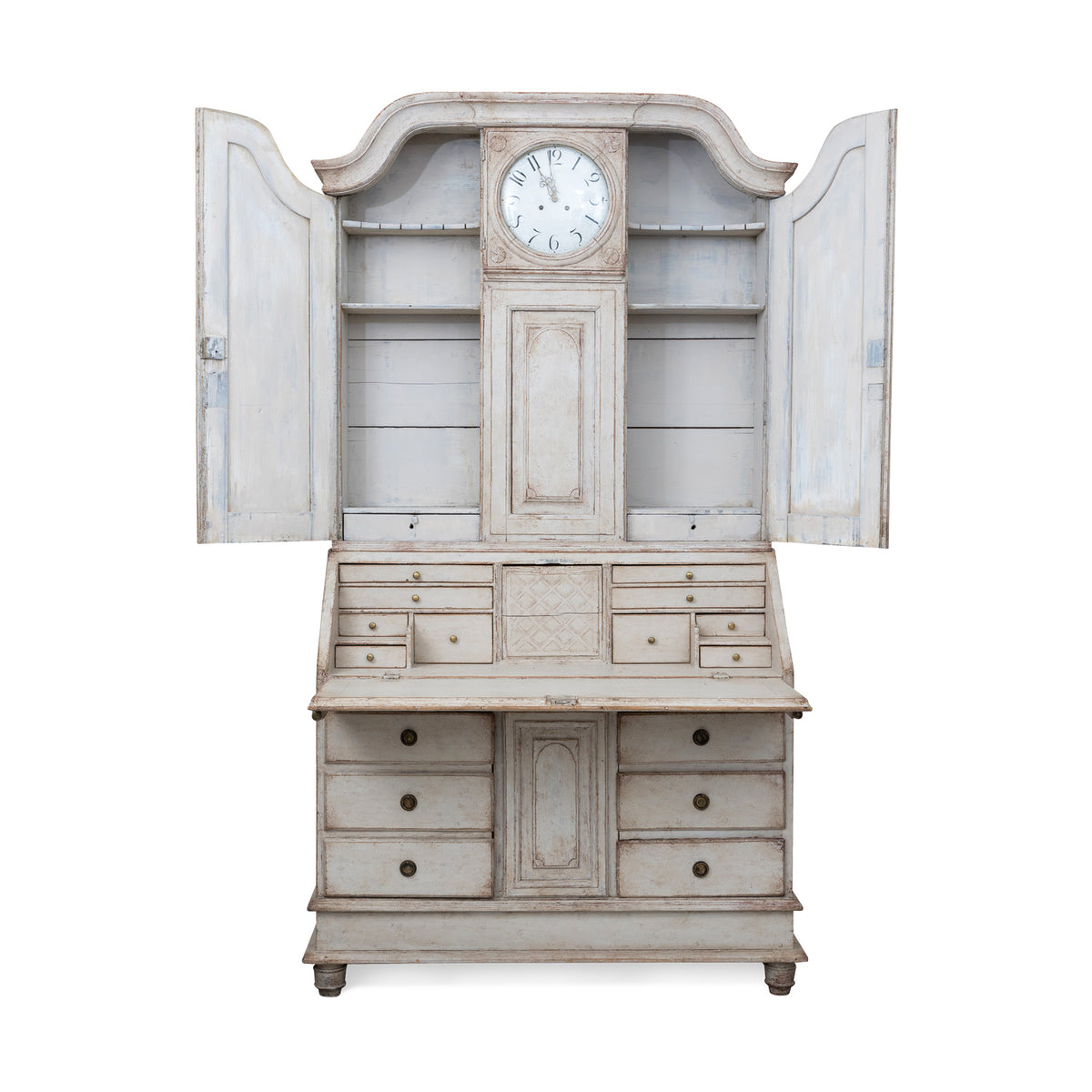 Swedish Gustavian Clock Secretary Eleish Van Breems Home