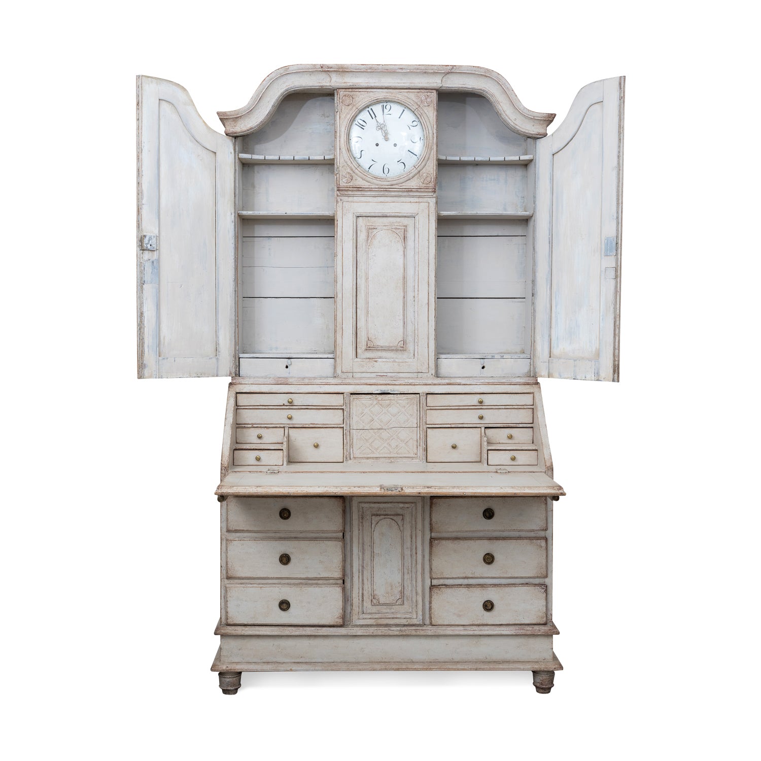 Swedish Gustavian Clock Secretary Eleish Van Breems Home