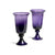 Pair of Empoli Glass Purple Urn Vases