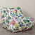 Lido Indoor Outdoor Swivel Chair in Exotic Butterfly Spring