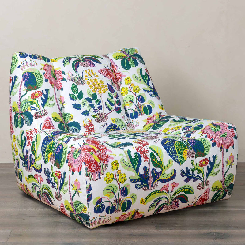 Lido Indoor Outdoor Swivel Chair in Exotic Butterfly Spring