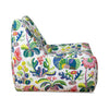 Lido Indoor Outdoor Swivel Chair in Exotic Butterfly Spring