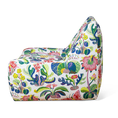 Lido Indoor Outdoor Swivel Chair in Exotic Butterfly Spring