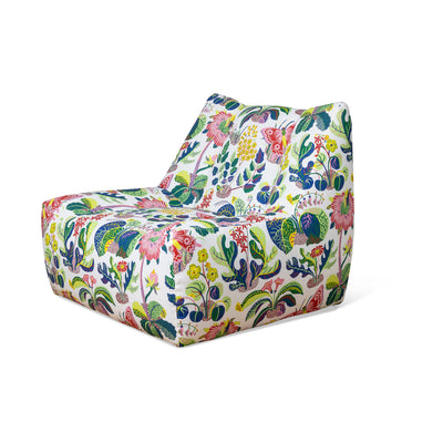 Lido Indoor Outdoor Swivel Chair in Exotic Butterfly Spring