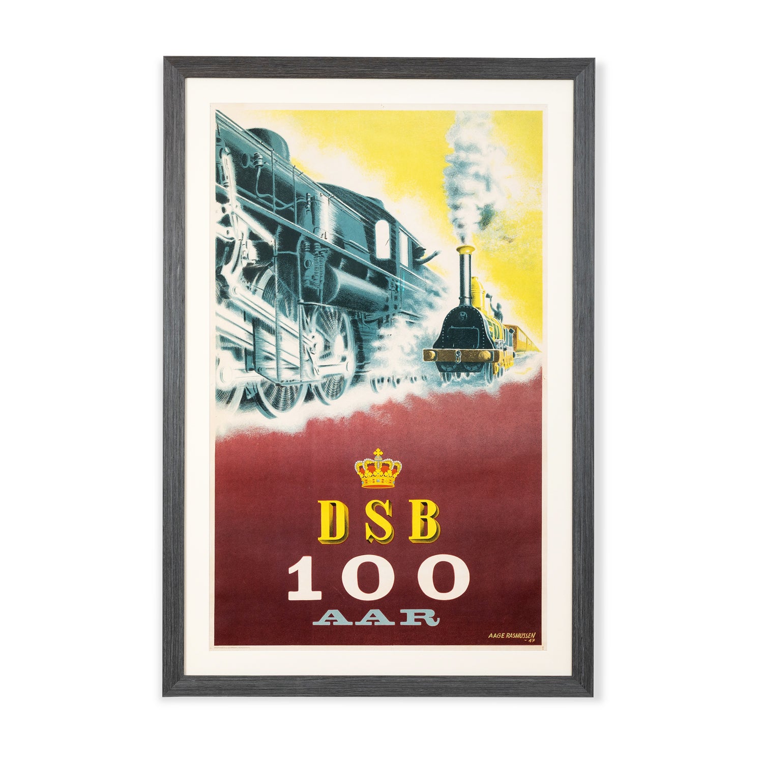 Danish Railway Framed Poster