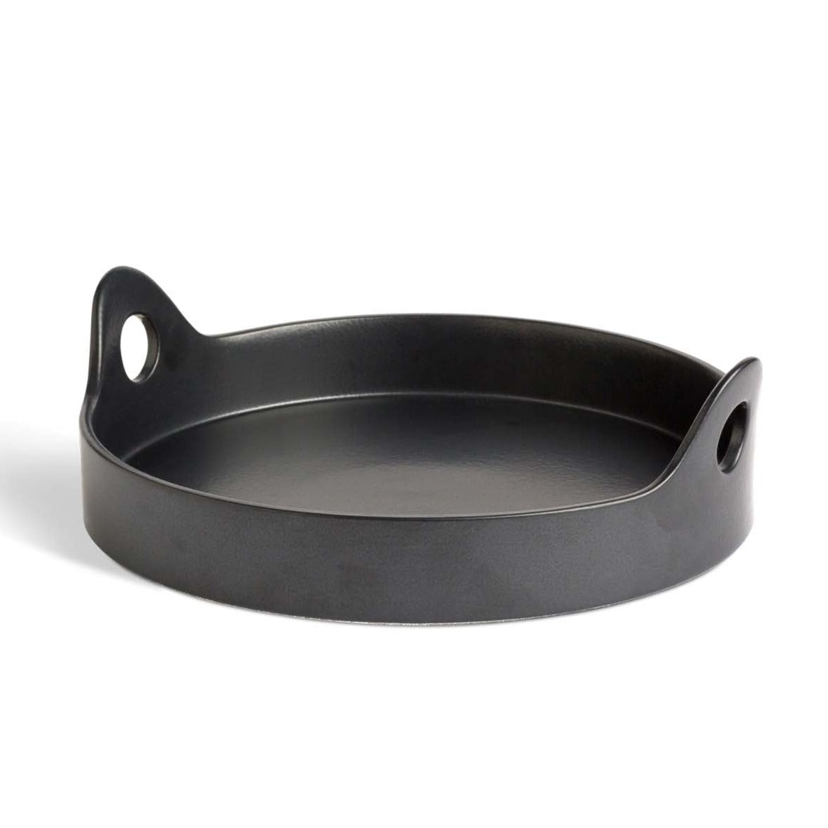 Format Stoneware Black Matte Pie Plate Eleish Van Breems Home