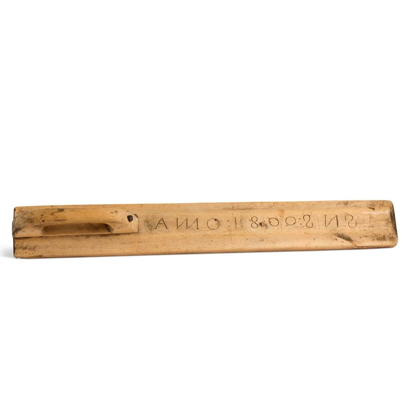 Swedish Mangle Board, inscribed Anno 1800 SNS Eleish Van Breems Home