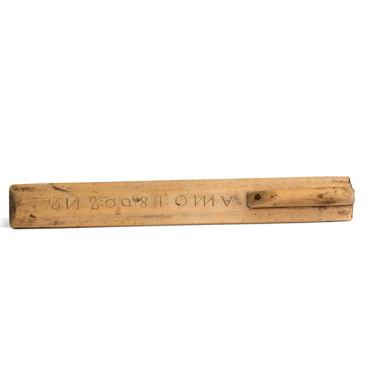 Swedish Mangle Board, inscribed Anno 1800 SNS Eleish Van Breems Home
