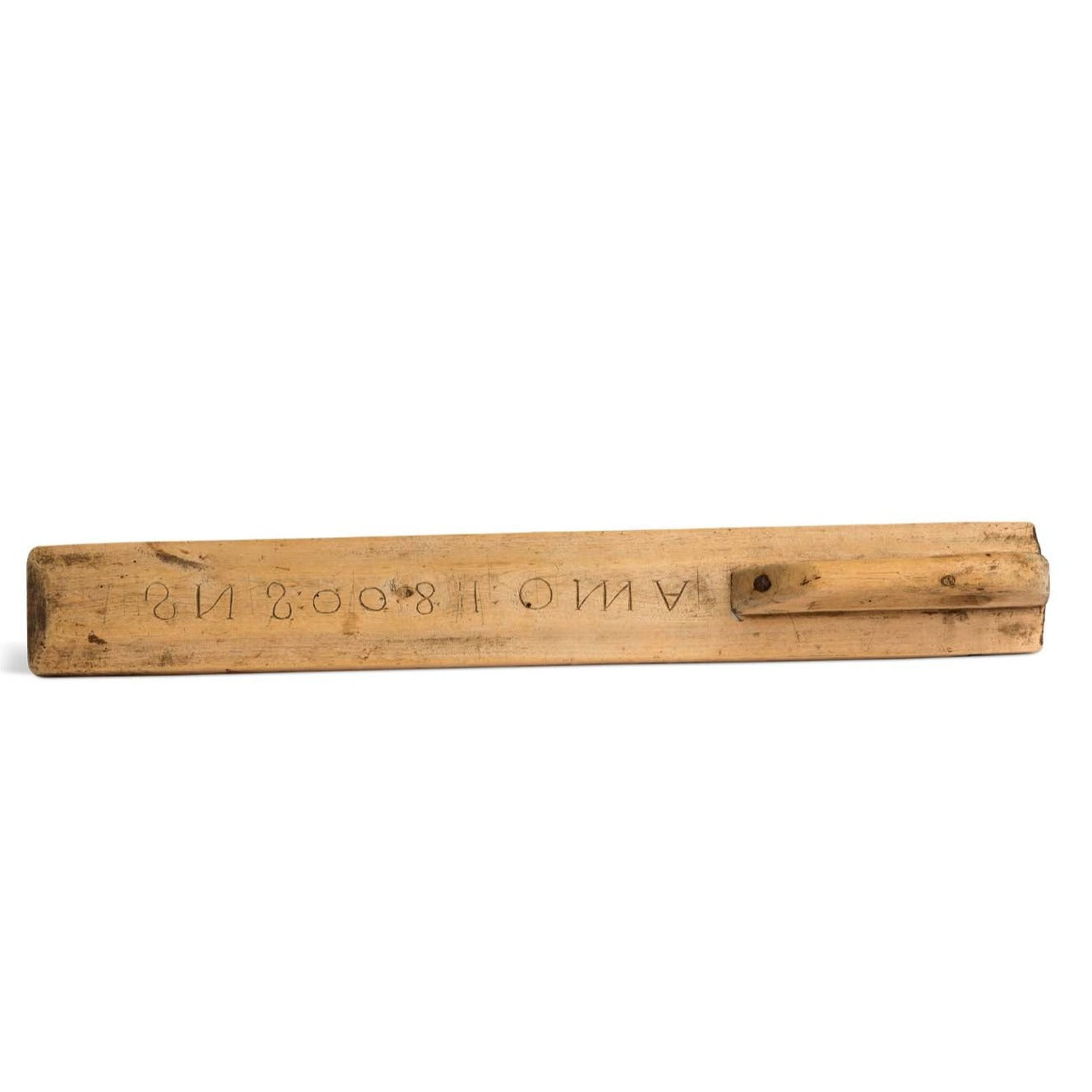 Swedish Mangle Board, inscribed Anno 1800 SNS Eleish Van Breems Home