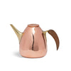 Copper Teapot with Brass Spout and Wooden Handle