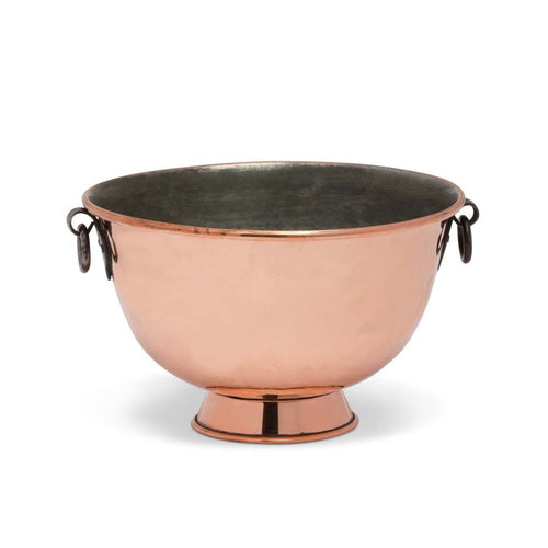 Copper Bowl with Ring Handles