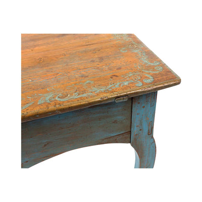 Swedish Rococo Style Blue Table, 19th century