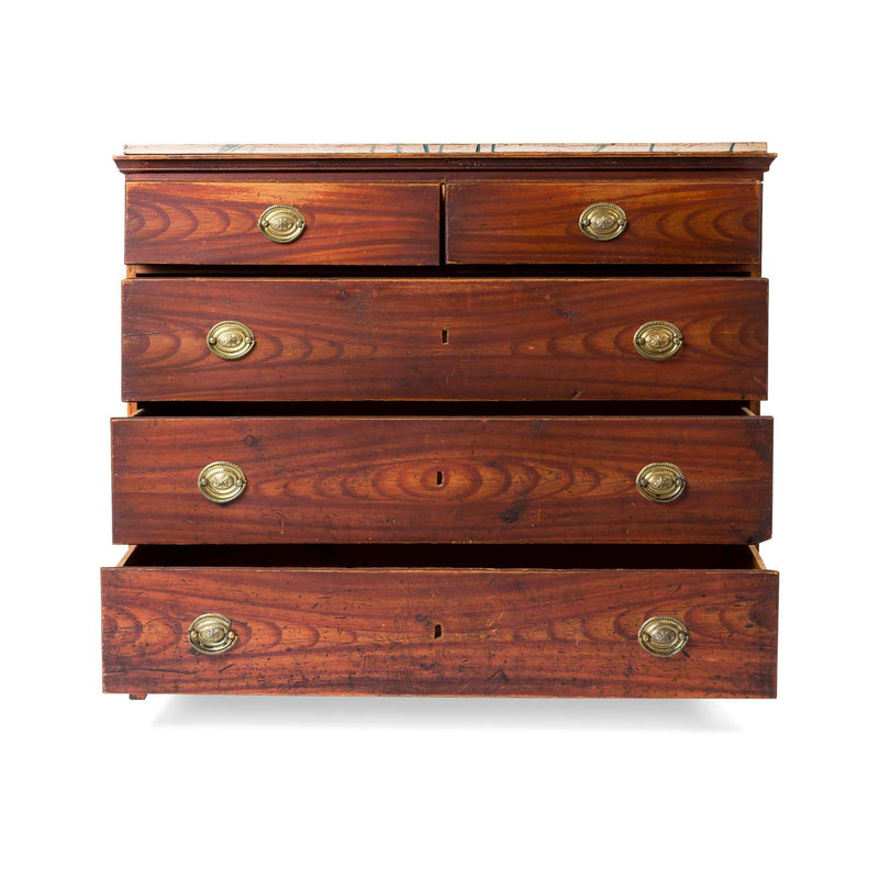 Swedish Painted Pine Chest of Drawers, 19th century
