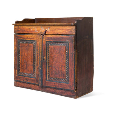 Swedish Painted Pine Buffet Cupboard, 19th century