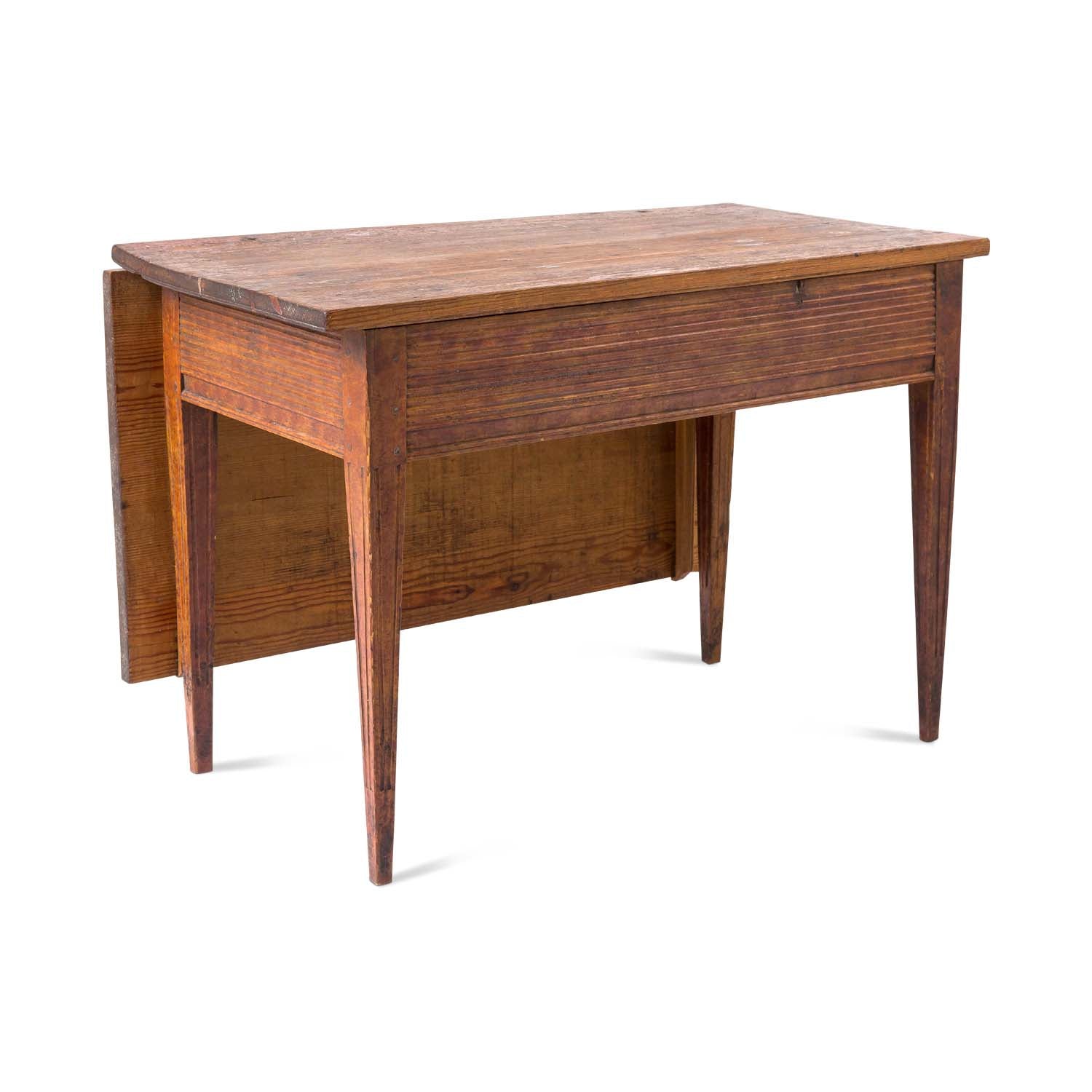 Swedish Gustavian Side Table with Drop-leaf Eleish Van Breems Home