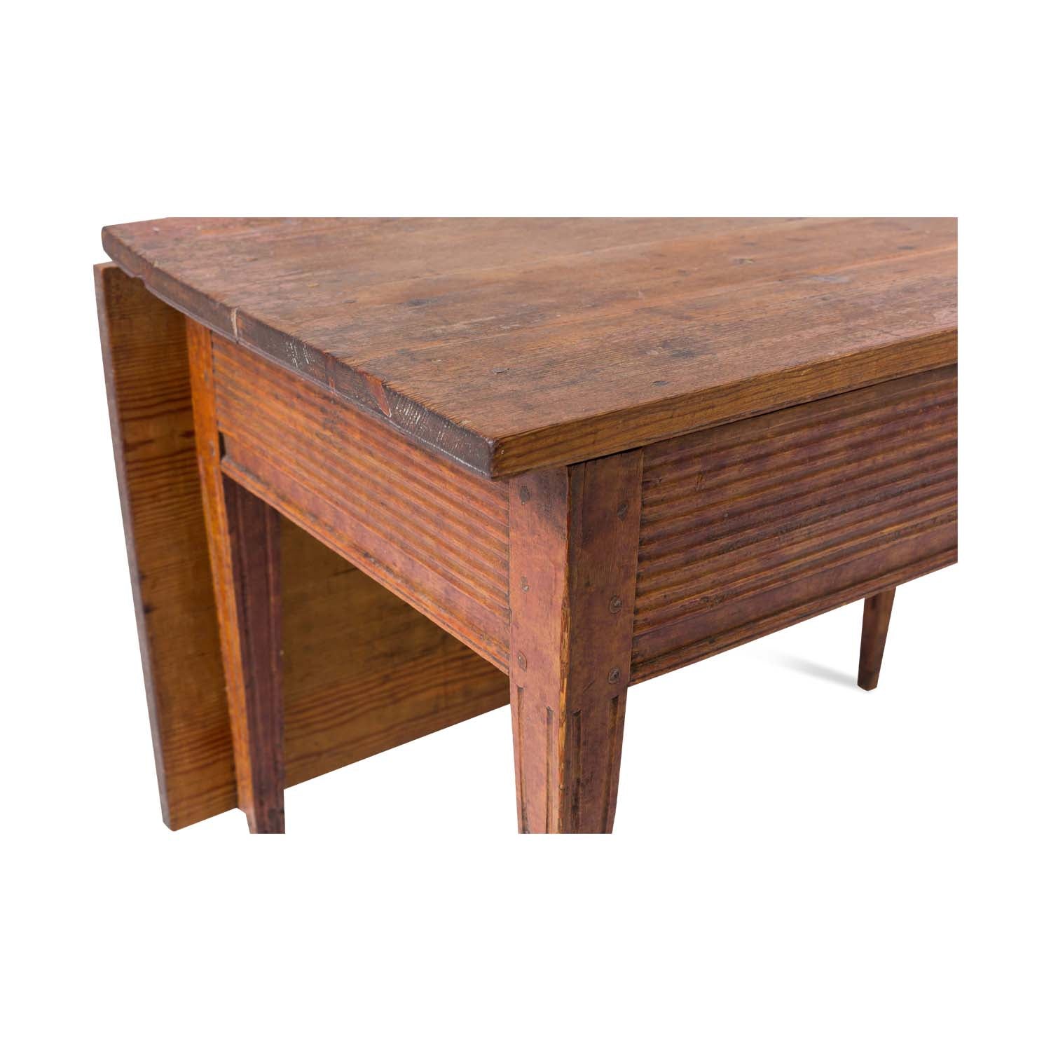 Swedish Gustavian Side Table with Drop-leaf Eleish Van Breems Home