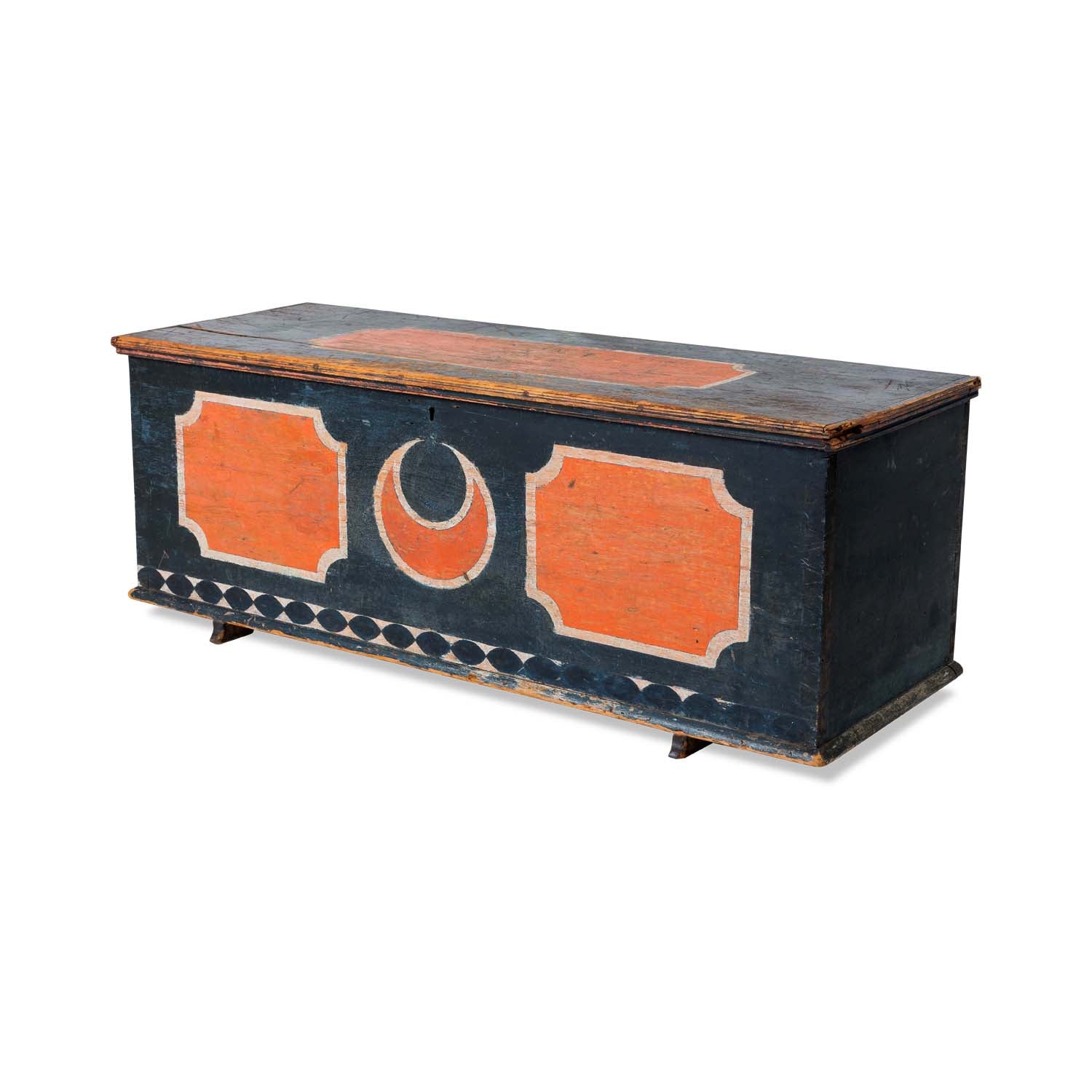 Scandinavian Painted Trunk, 19th Century Eleish Van Breems Home