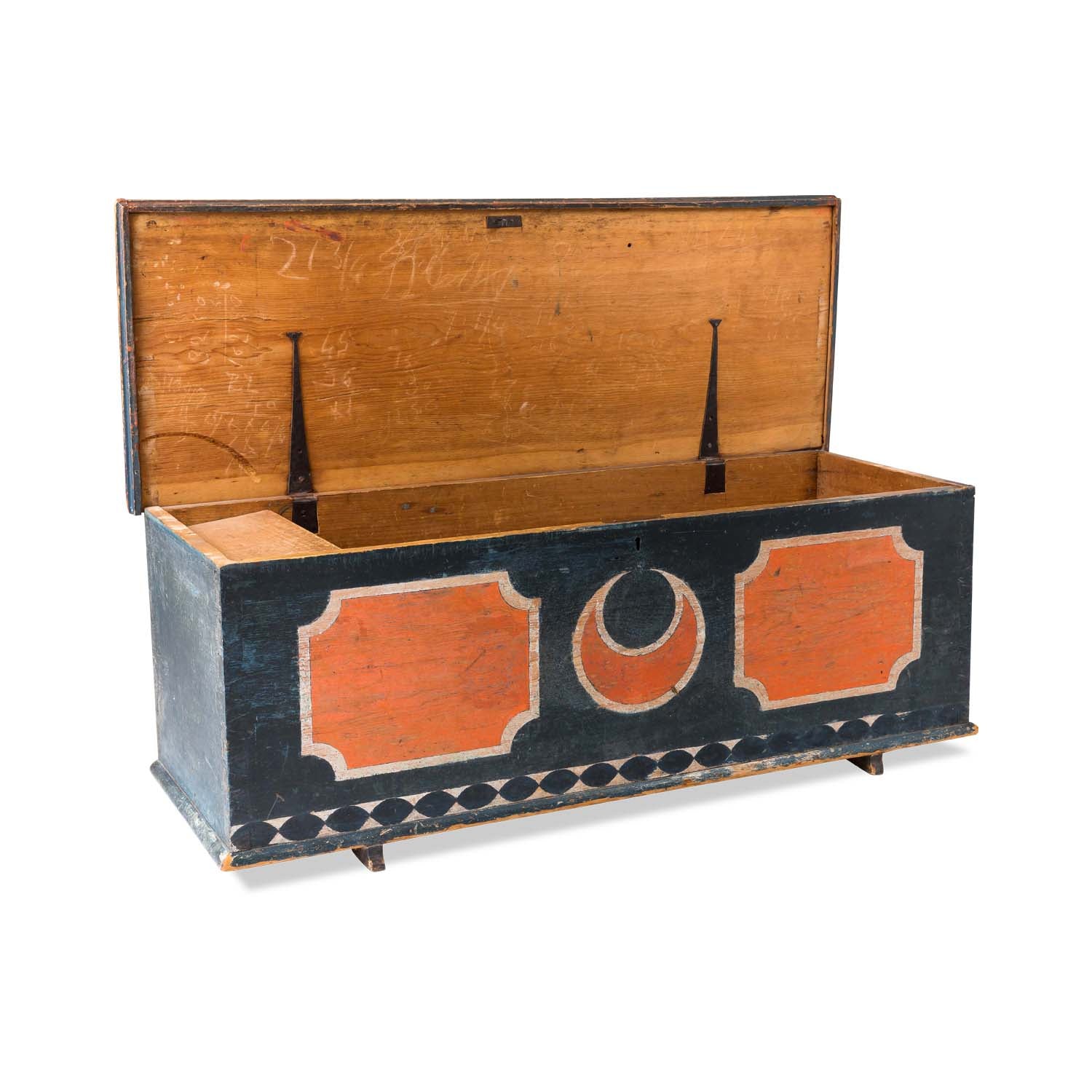 Scandinavian Painted Trunk, 19th Century Eleish Van Breems Home