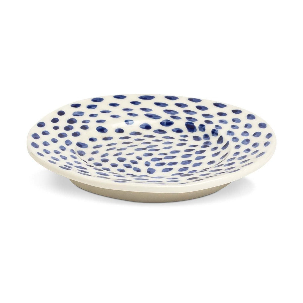 Plate with Blue Dots