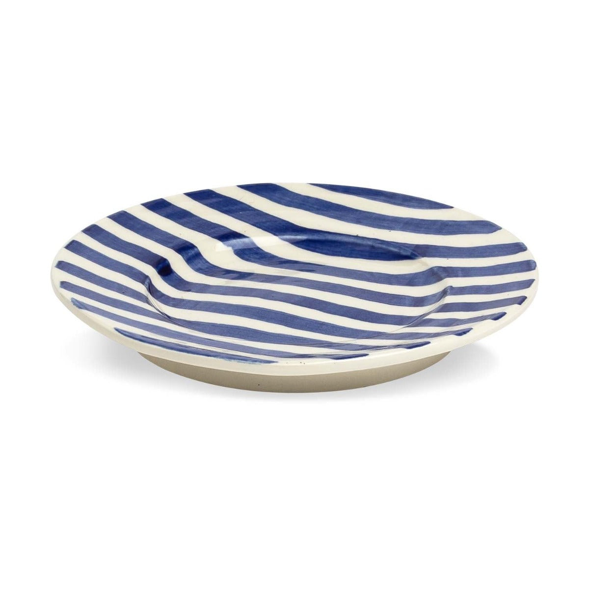 Plate with Blue Stripes Eleish Van Breems Home