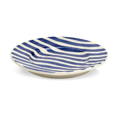 Plate with Blue Stripes