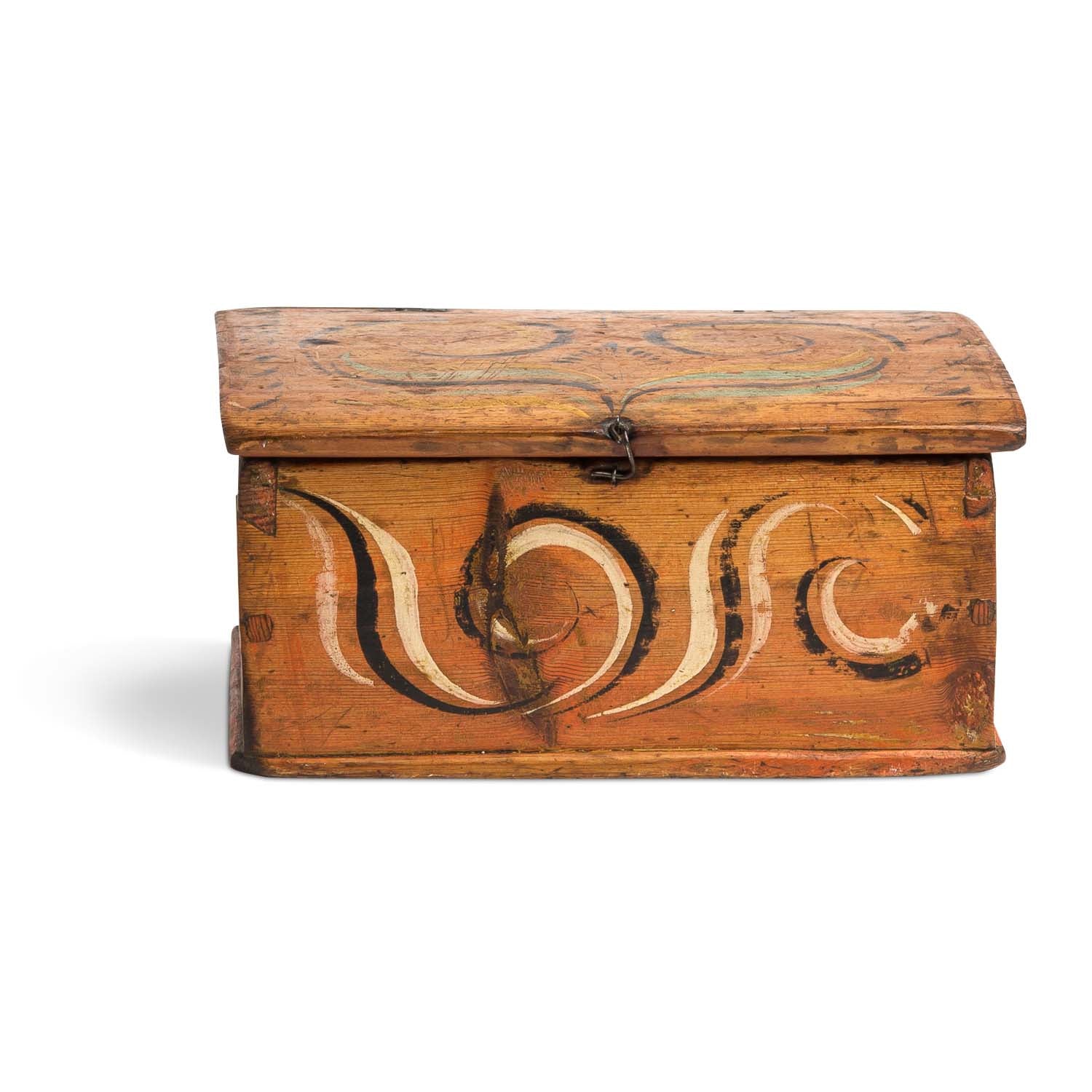 Norwegian Folk Art Painted Box 19th c.