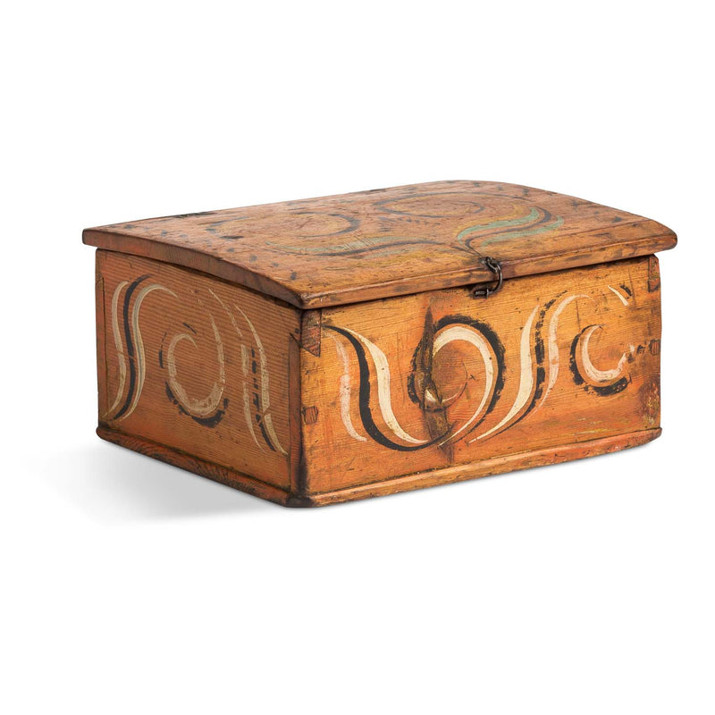 Norwegian Folk Art Painted Box 19th c.