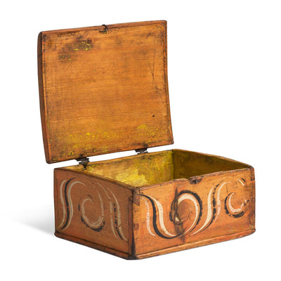 Norwegian Folk Art Painted Box 19th c.