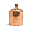 19th c Swedish copper flask w/cork